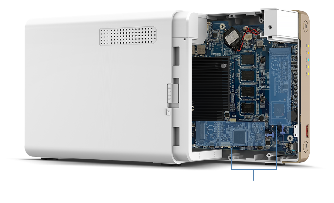 TS-262 | Intel Dual-Core 2.5GbE Multimedia NAS with M.2 PCIe slots