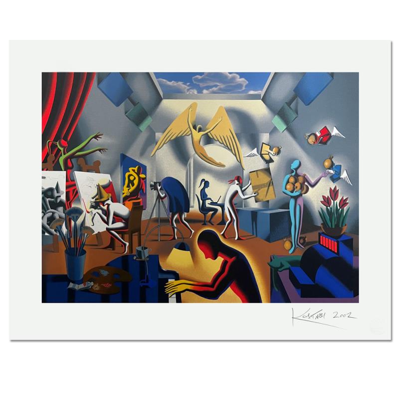 The Big Picture by Mark Kostabi For Auction - 252789 | Qart.com