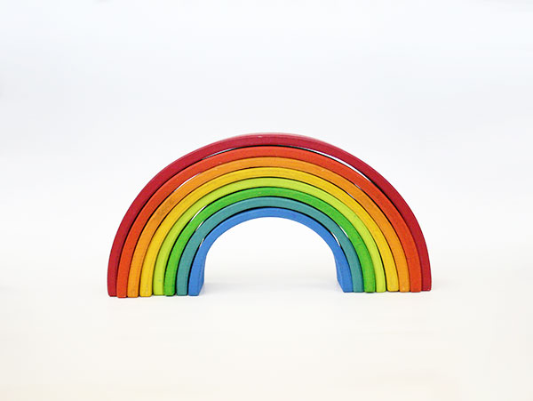 木のおもちゃ カルテット / アーチレインボー・大|グリムス社(ドイツ)