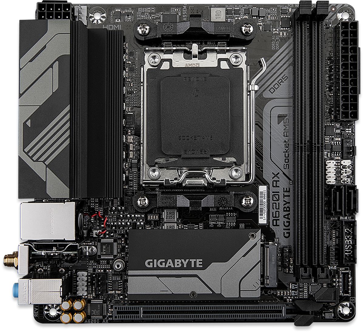 A620I AX WIFI AM5 ITX Motherboard (DDR5)