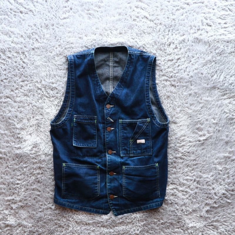 TCB jeans TCBジーンズ TABBYS VEST Selvedge Covert DENIM タビーズ