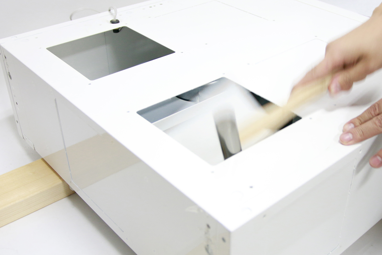 フラットレンジフード アイランド型 W750 ステンレス バイブレーション