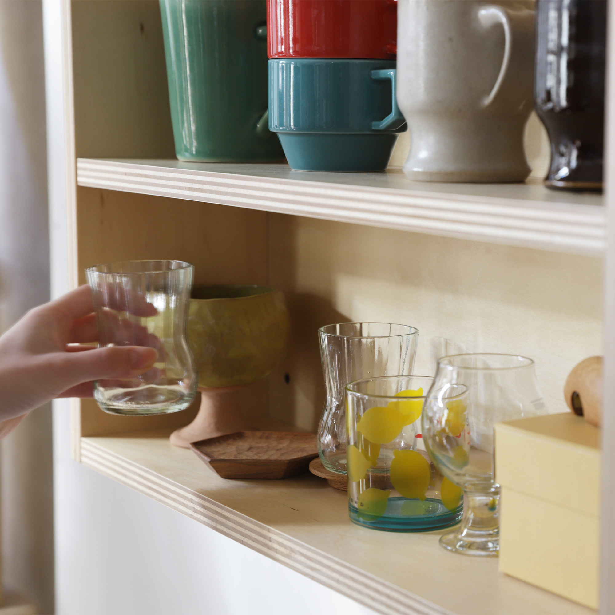 レギュラーシェルフ シナ 3段 W900 | KB-KC035-15-G173 | キッチン収納