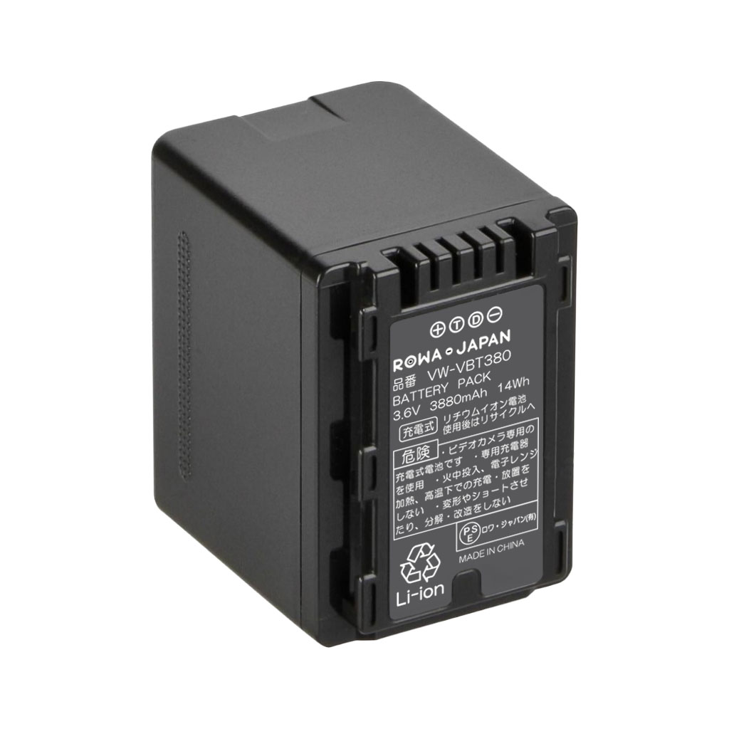 VW-VBT380-K ビデオカメラバッテリー パナソニック対応 | ロワジャパン