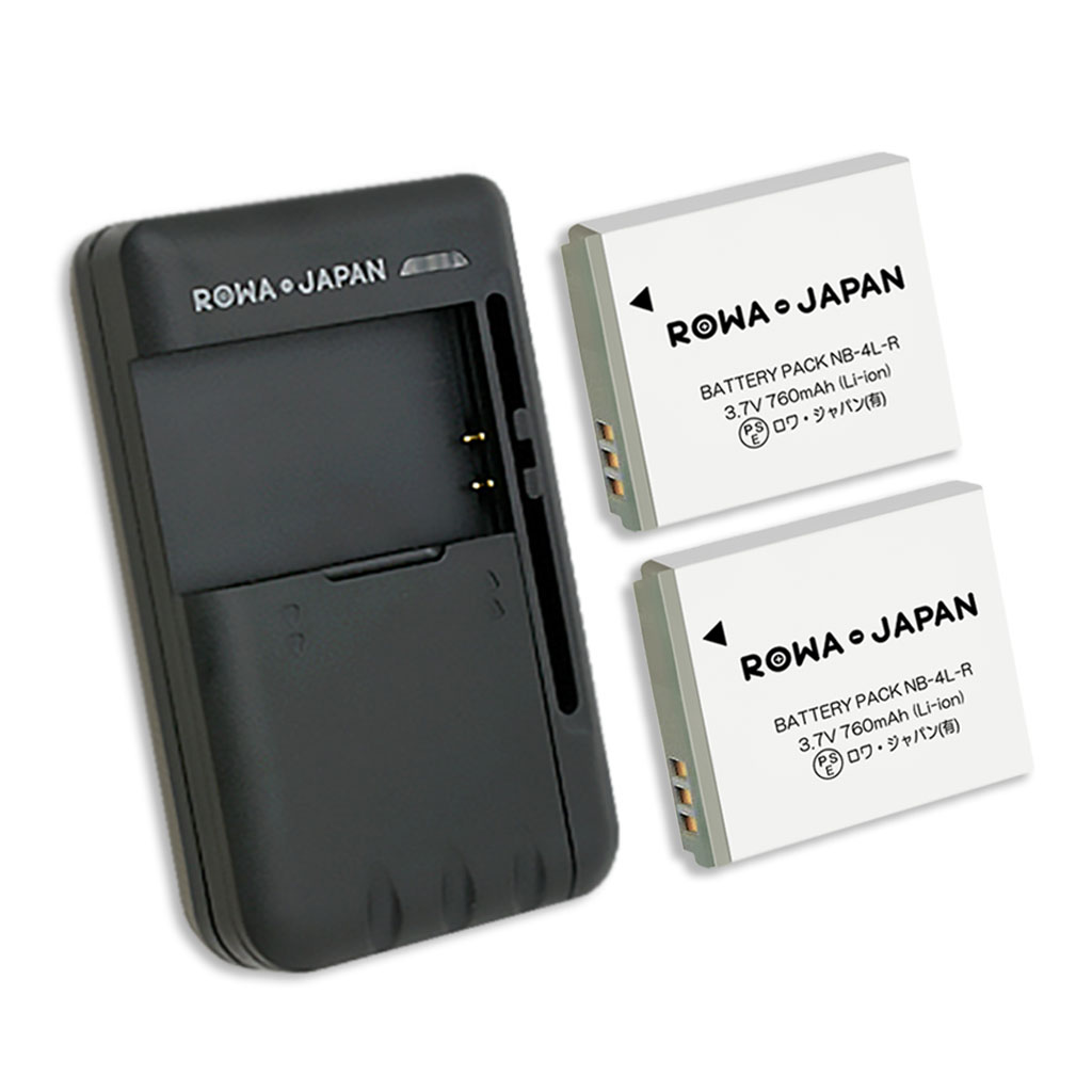 NB-4L-T-2P-SET2 デジタルカメラバッテリー キヤノン対応 | ロワ