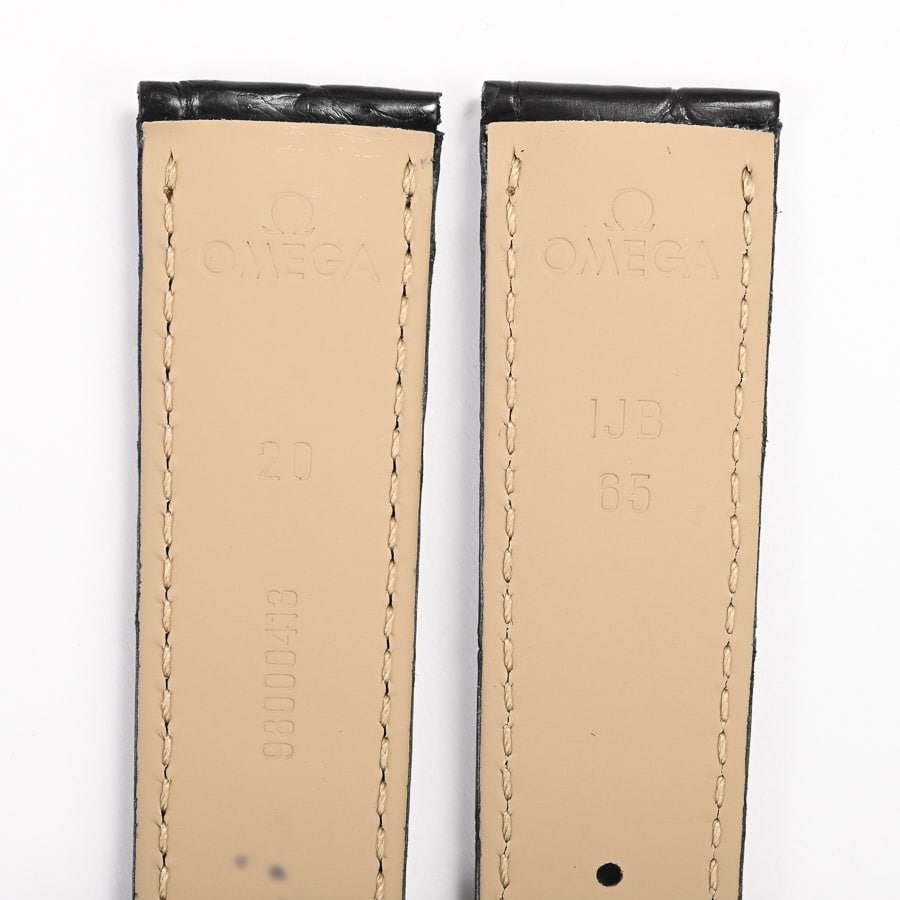 ブラックアリゲーター レザーストラップ 20-18mm | 9800.04.13 | 未