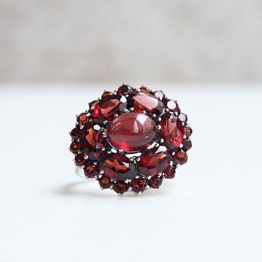 SV ガーネット アンティークスタイルリング – 碌山ショップ