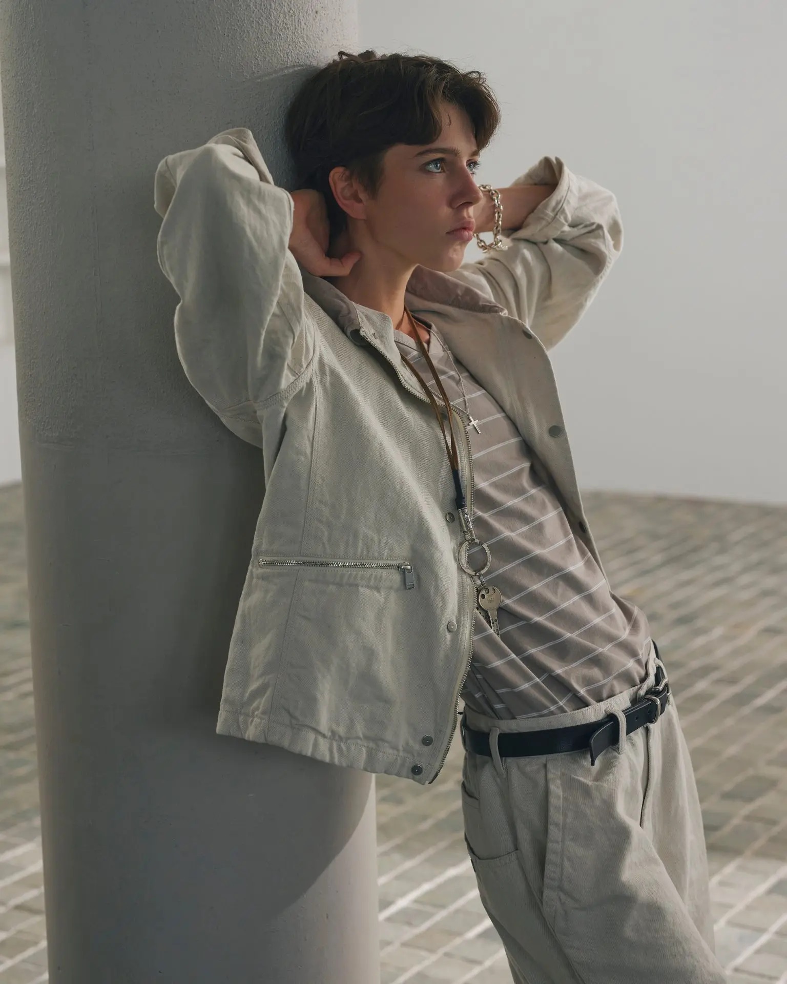 nonnative VOYAGER KEY RING WITH LEATHER STRAP by END NN-A4610 公式通販