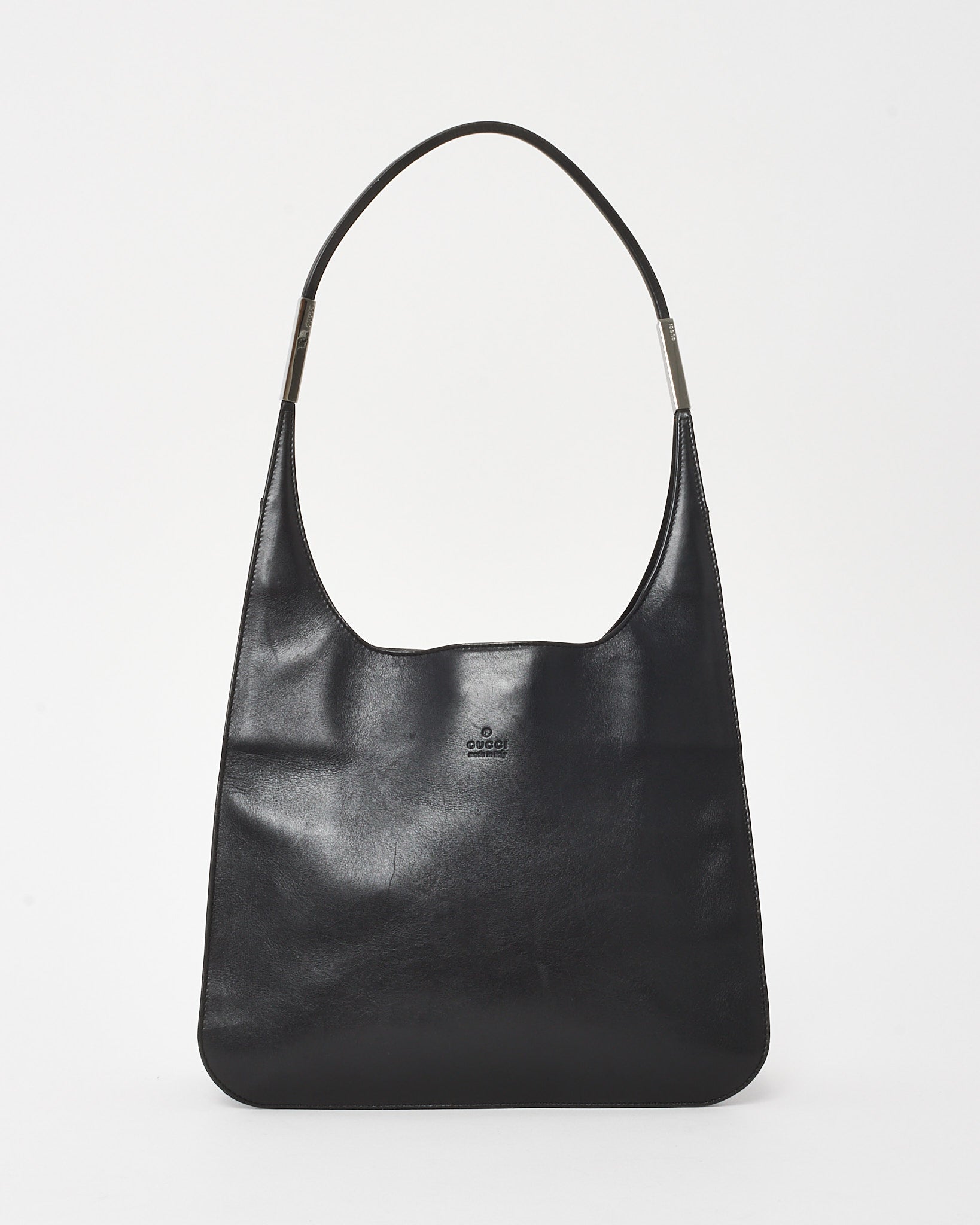 Buy Gucci Black Leather Tom Ford Era Silver Hardware Shoulder Bag