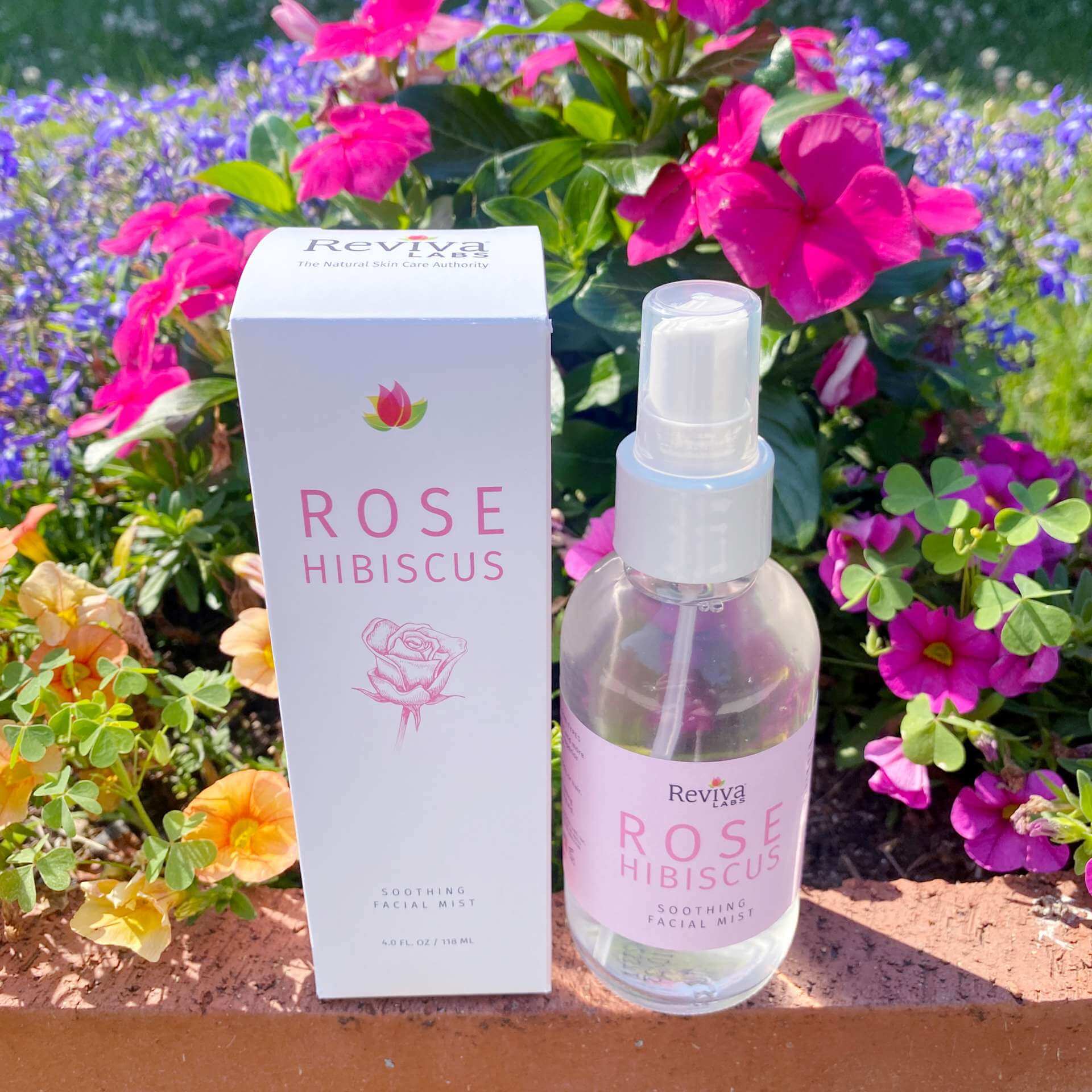 Rose Hibiscus Hydrating Facial Mist - Reviva Labs