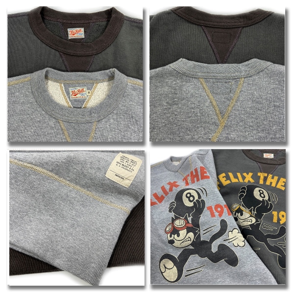 TOYS McCOY × FELIX THE CAT スウェットシャツ No.TMC2448 
