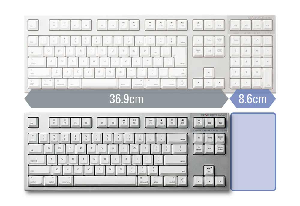 製品 : REALFORCE TKL SA for Mac / R2TLSA-US3M-WH | REALFORCE