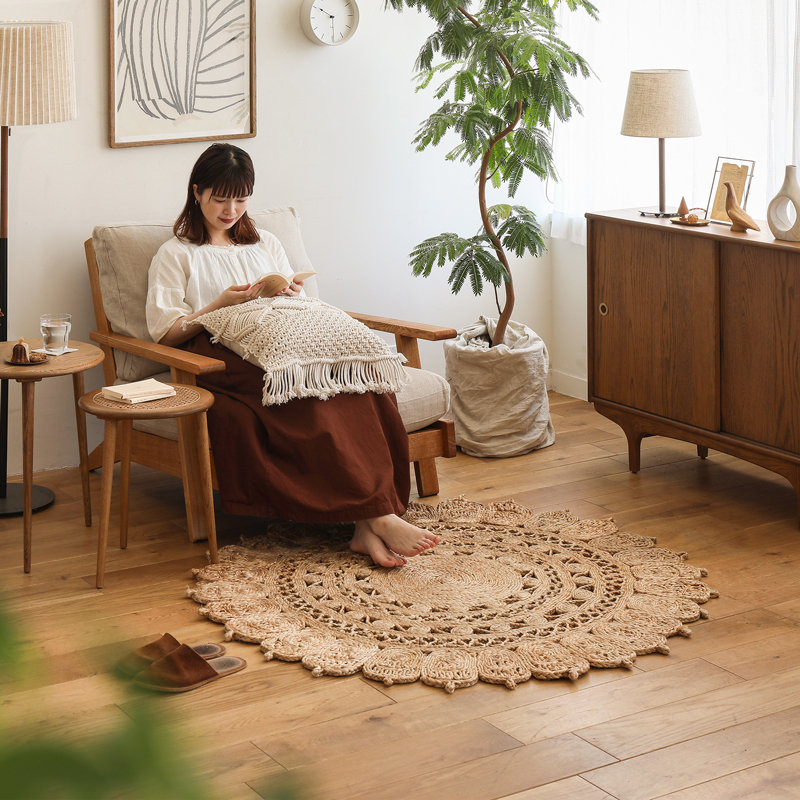 ジュートラグマット サークル ｜家具・インテリア通販 Re:CENO(リセノ)