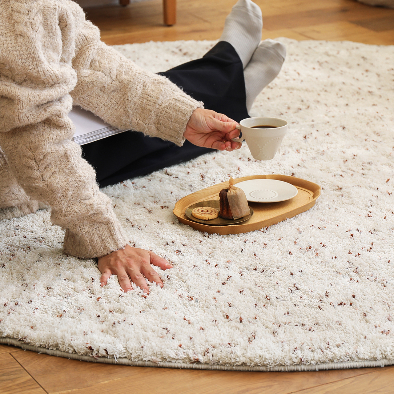 ラグマット LUCE 円形タイプ ｜家具・インテリア通販 Re:CENO(リセノ)