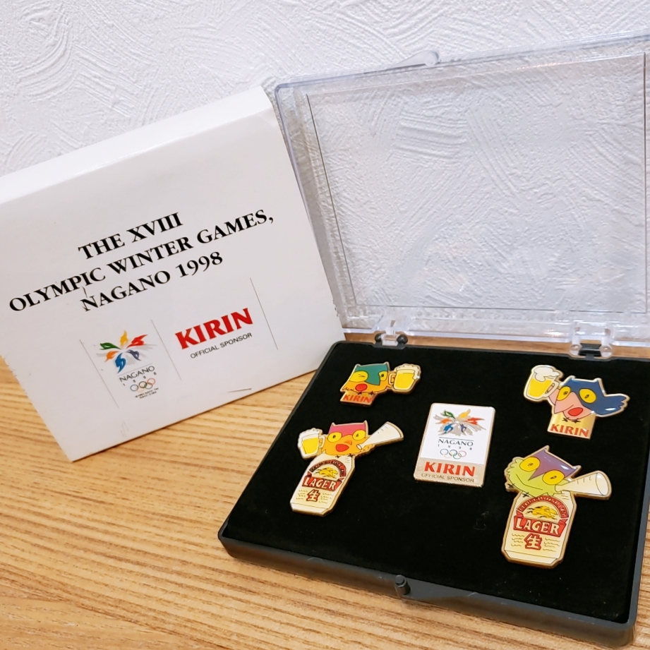 買取商品のご紹介 長野オリンピック 1998 KIRIN ピンバッジ 5点セット