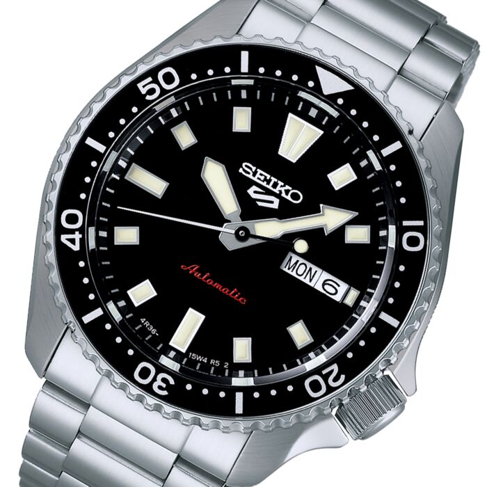 Seiko 5 Sports SKX Series Stainless Black Dial Automatic Watch