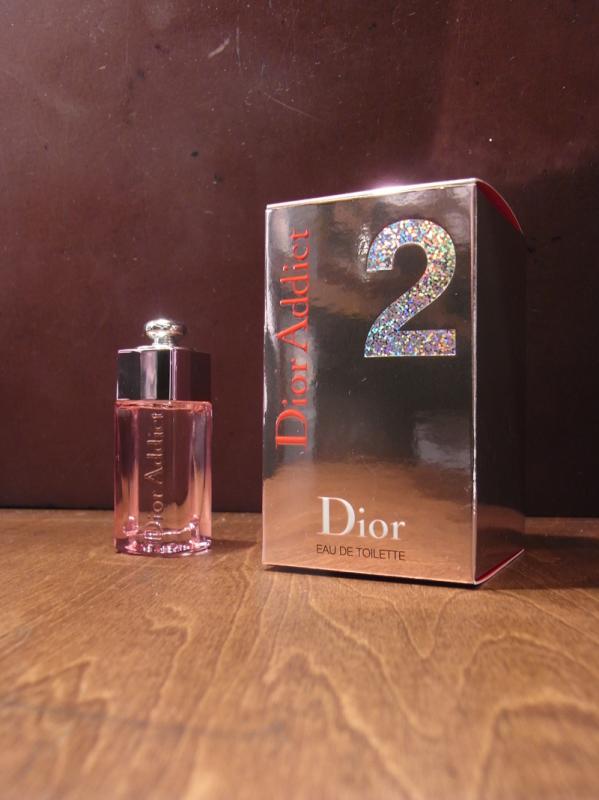 Christian Dior Addict 2ヴィンテージ香水瓶、ミニチュア香水ボトル