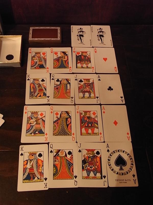 Tiffanyトランプ、ティファニートランプ、トランプカード、ビンテージ