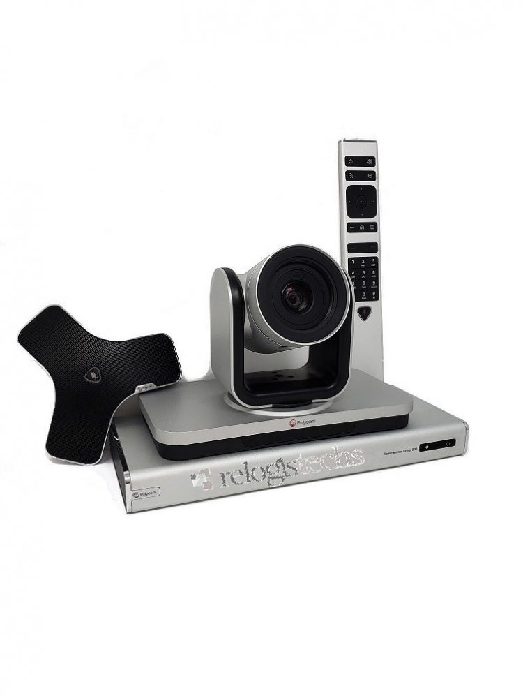 Polycom Group 500 w/Camera, Remote, and Mic – Relogistechs