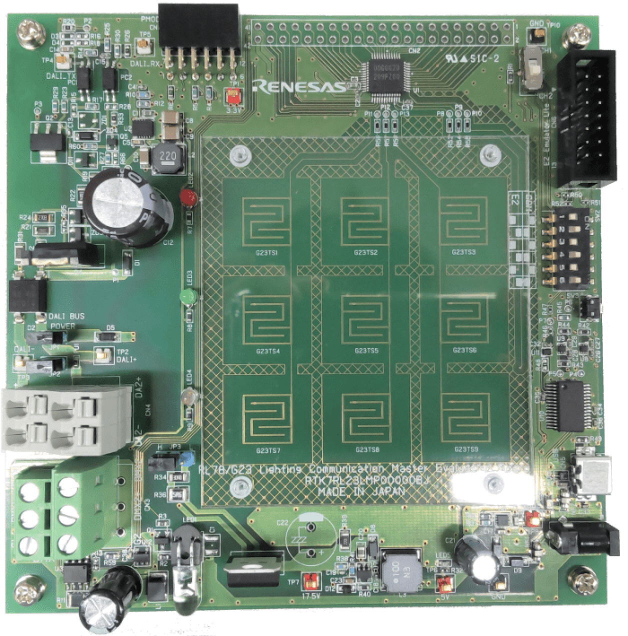 RTK7RL23LMP00000BJ - RL78/G23 照明通信マスタ評価ボード | Renesas