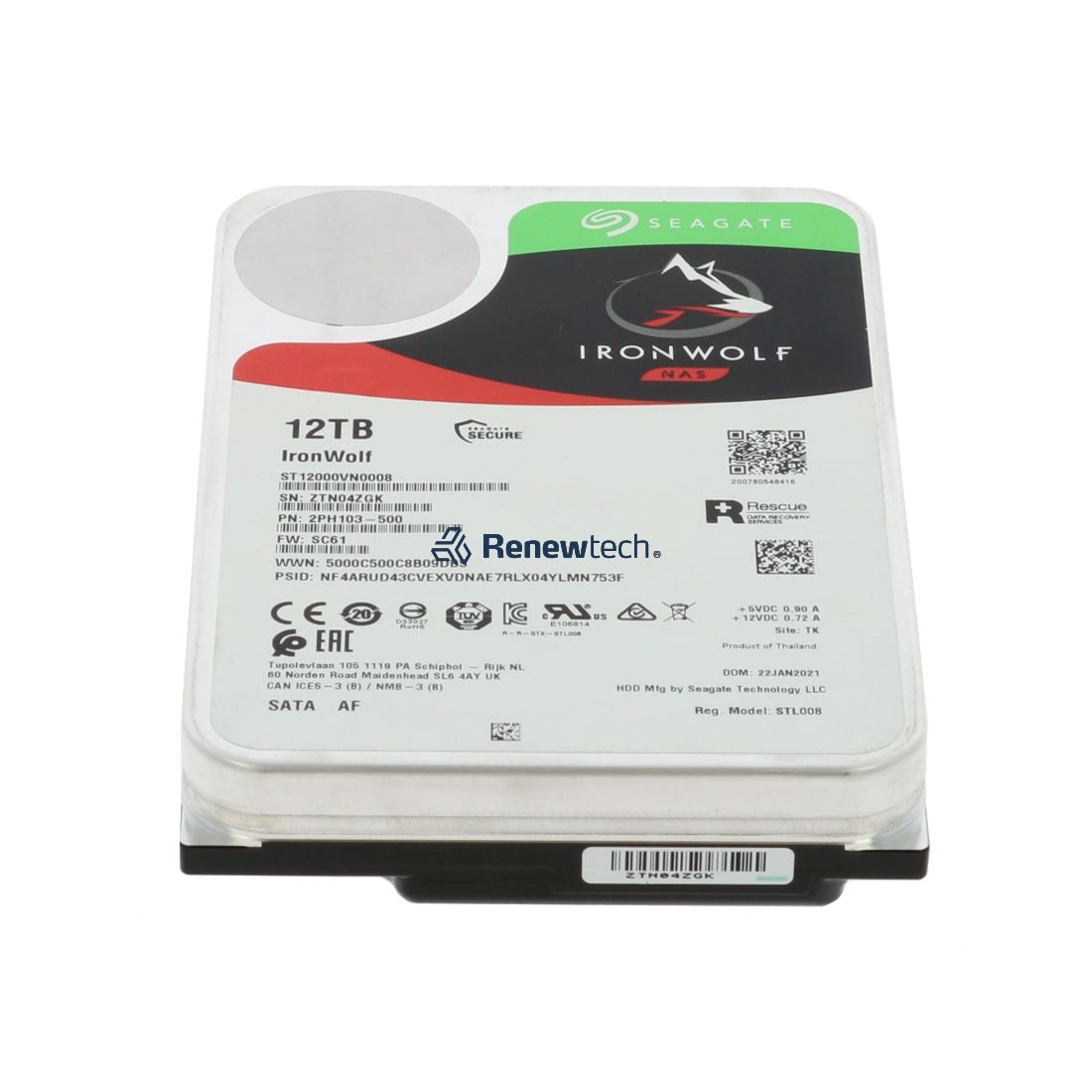 SEAGATE ST12000VN0008 - 12TB 7.2K LFF SATA 6G HDD ST12000VN0008
