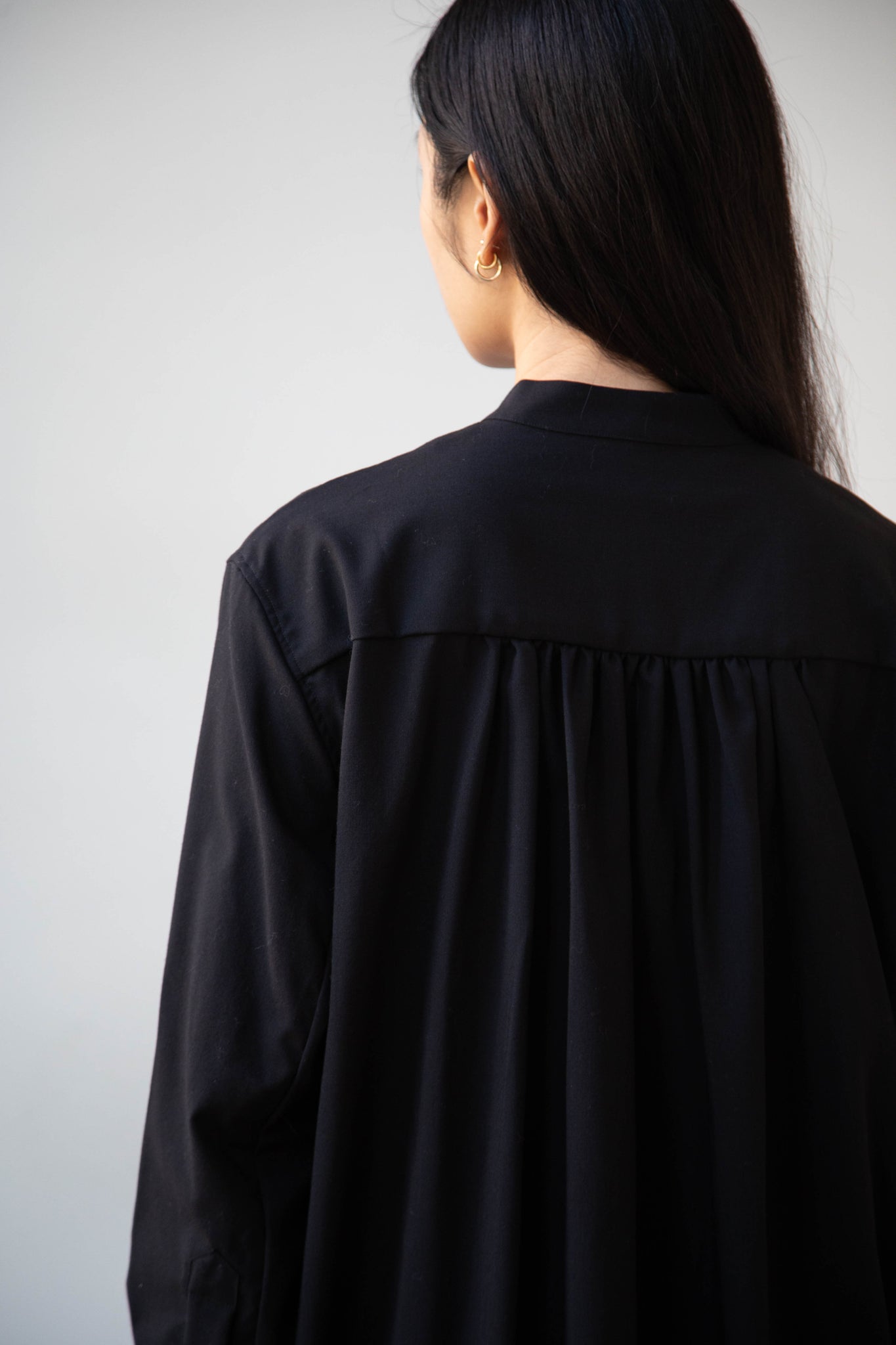 rennes — Casey Casey | Operetta Shirt in Black Tropical Wool