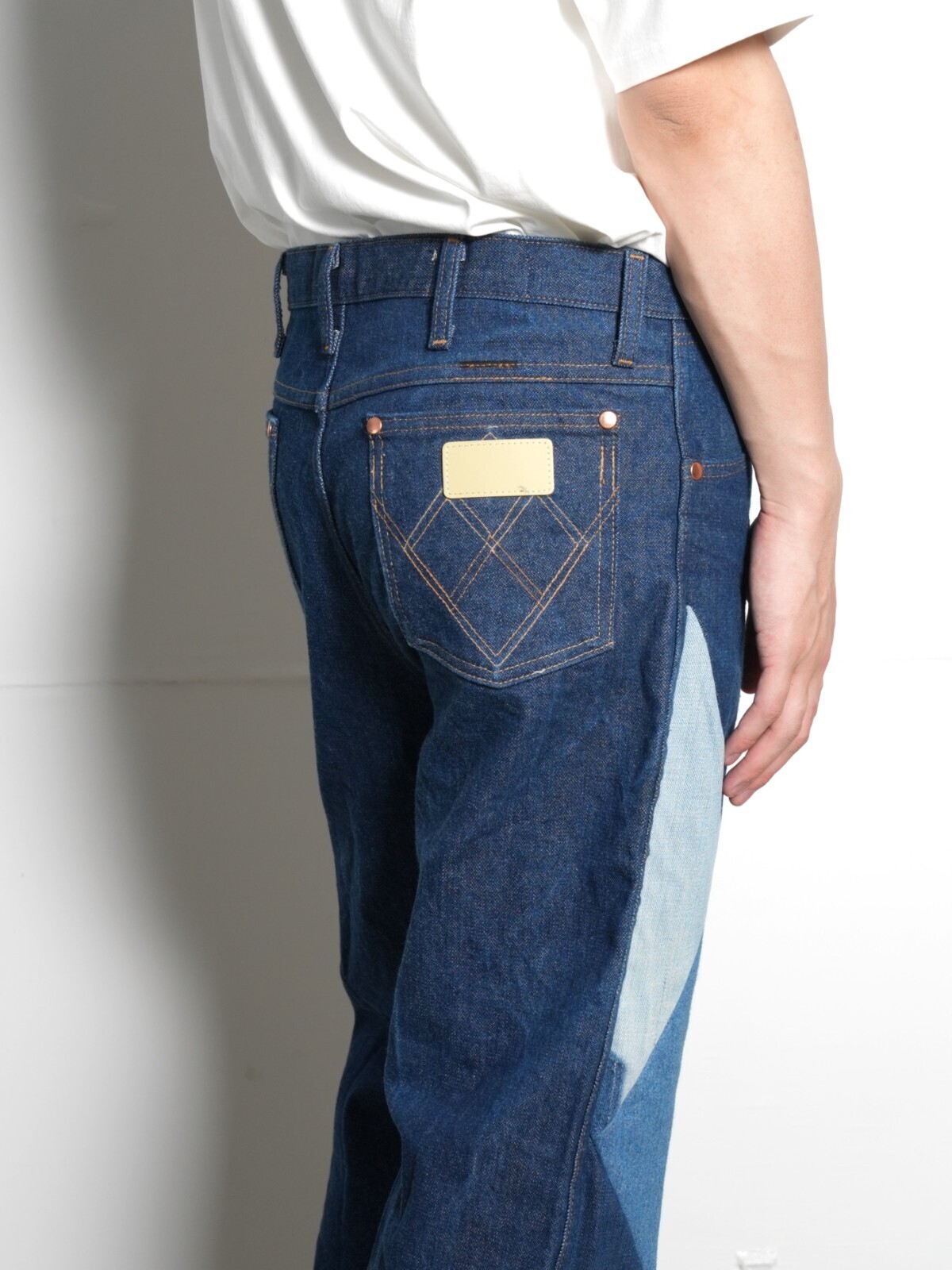 リワークデニムパンツ -ダイヤモンドパターン- - セブンバイセブン