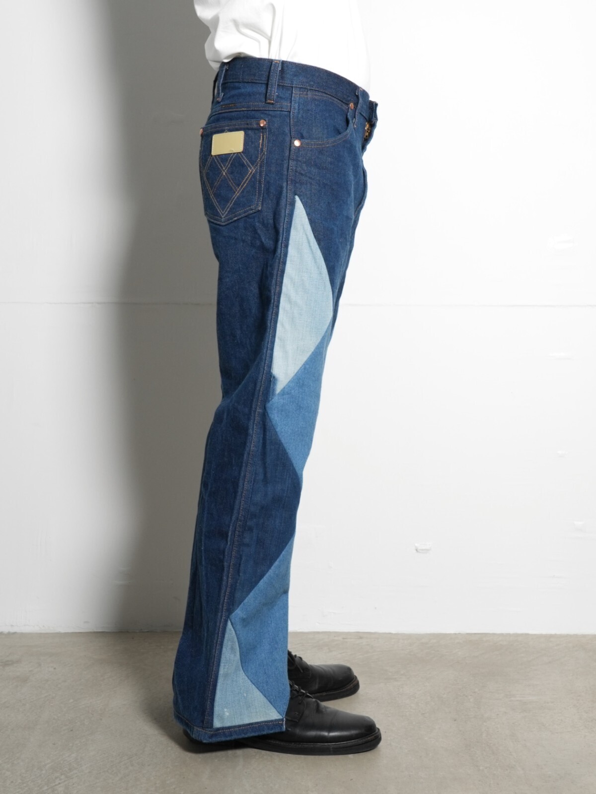 リワークデニムパンツ -ダイヤモンドパターン- - セブンバイセブン