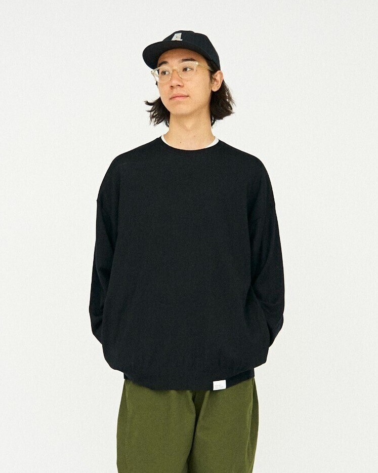 テックハイガーゼ クルーネックニット - フレッシュサービス メンズ