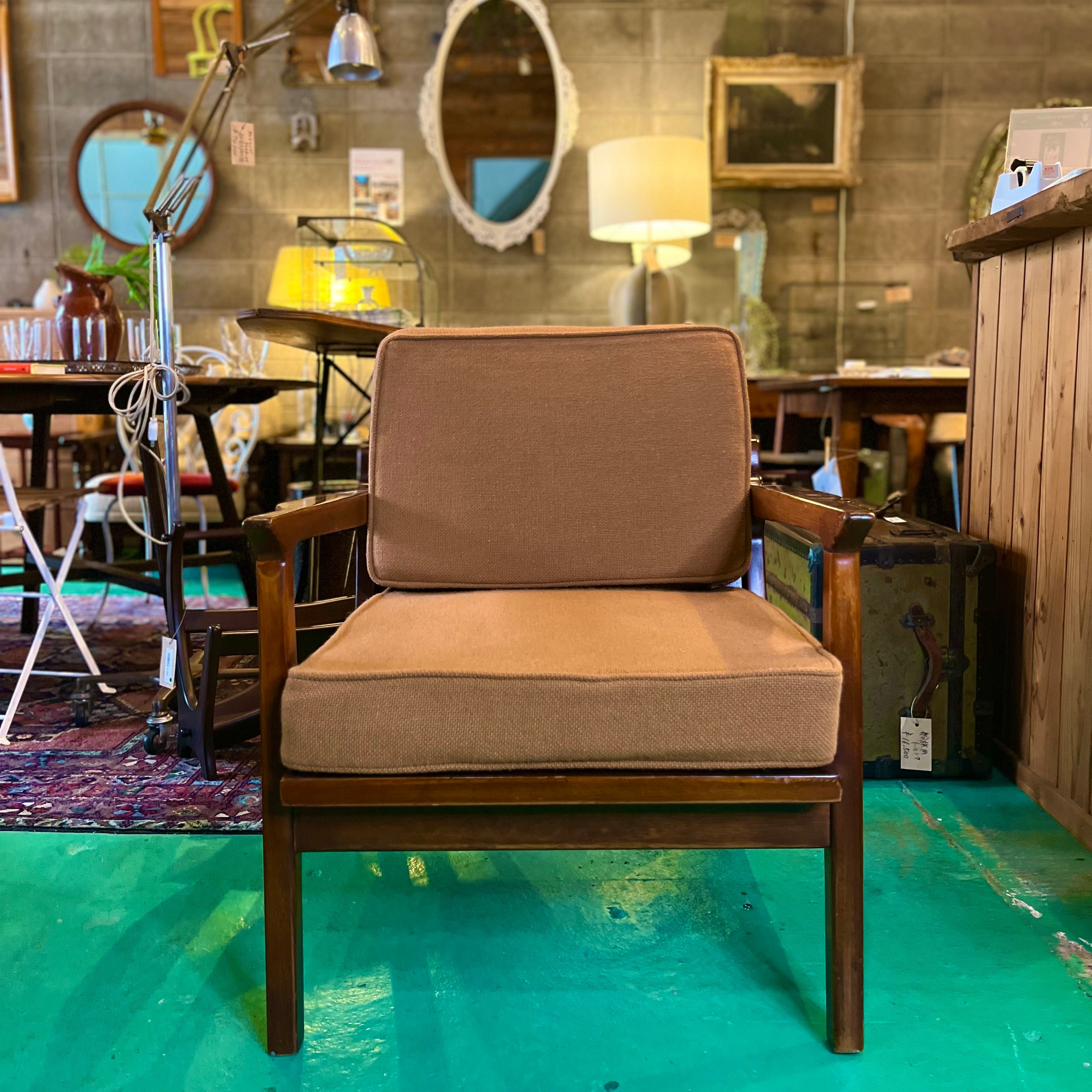 ヴィンテージ アームソファ 1人掛け 中古 オーク 1P アームチェア