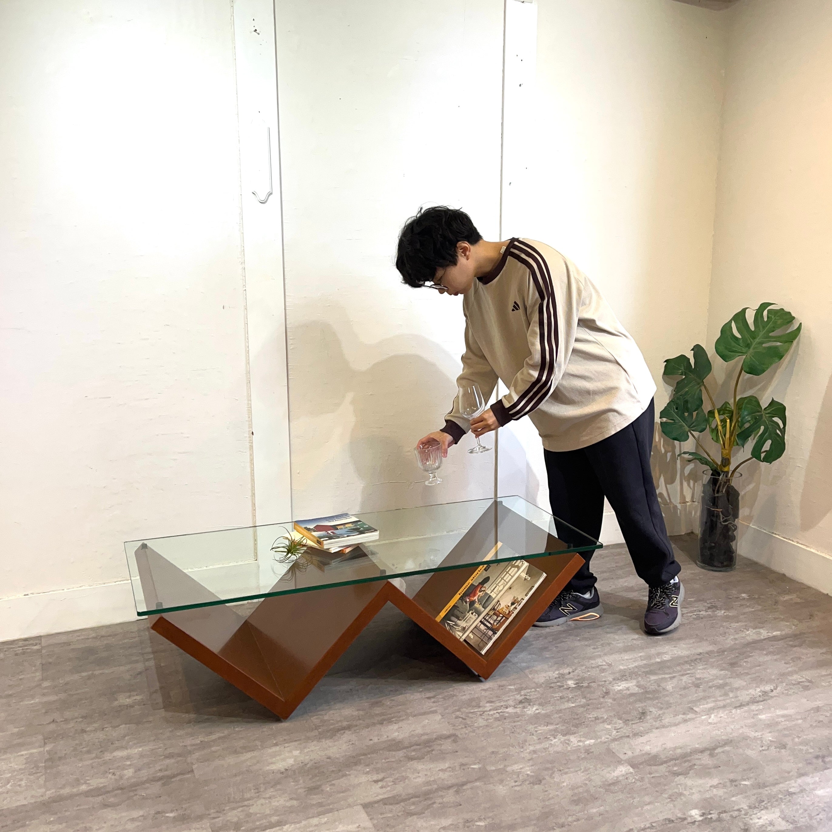 アルフレックス / arflex モンターニャ / MONTAGNA ガラステーブル