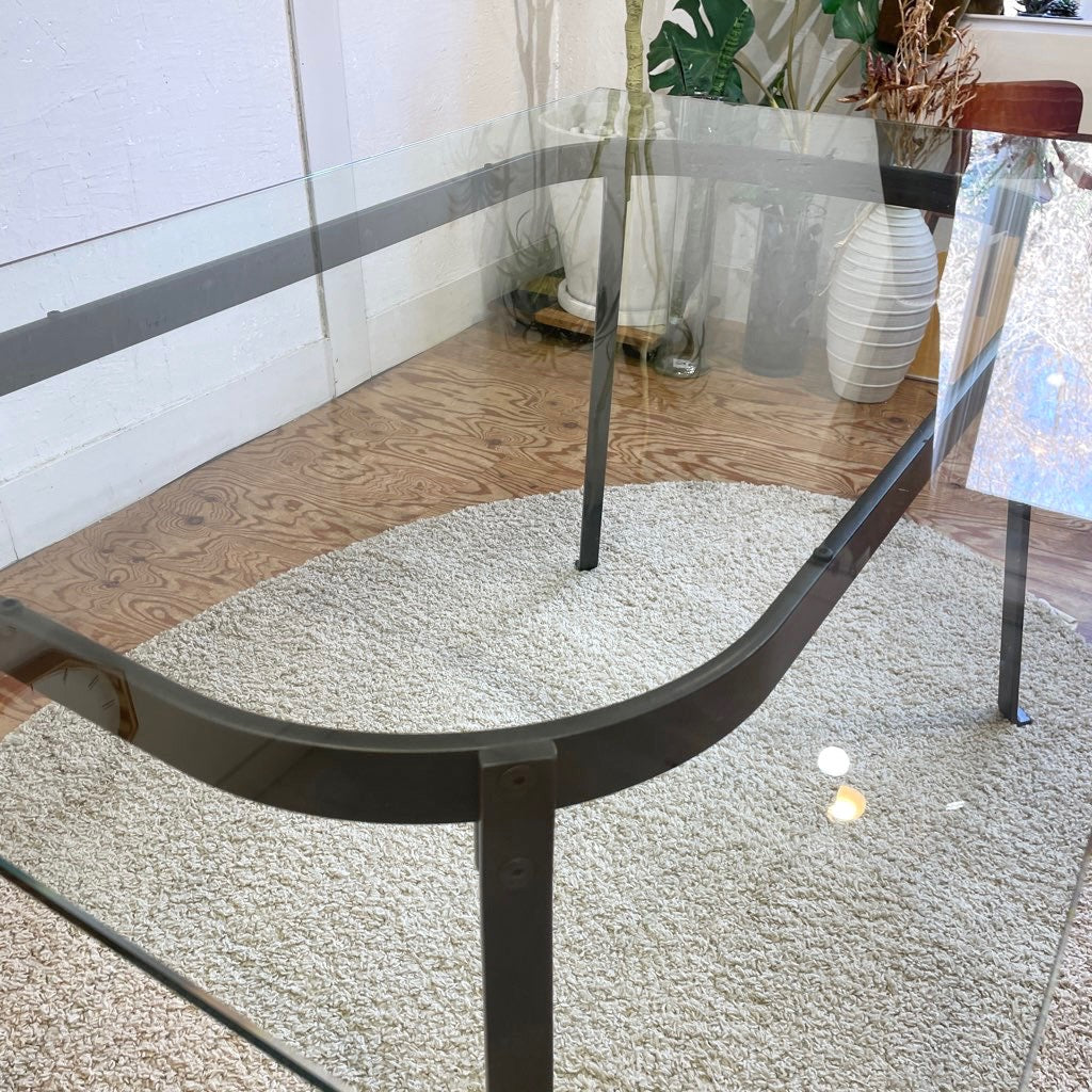 無印良品 / muji ガラス天板 ダイニングテーブル エンツォ・マーリ