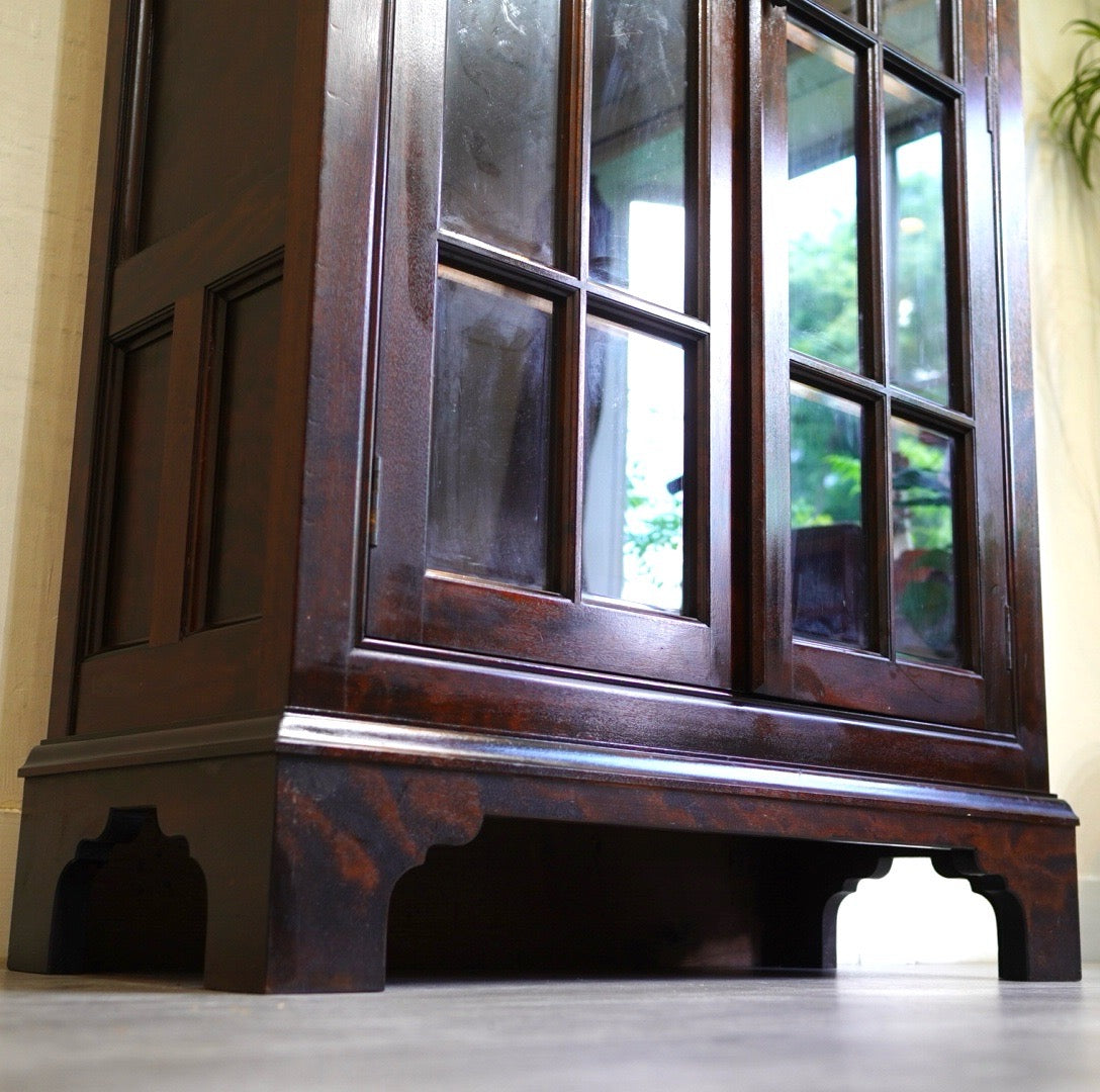 松本民芸家具 C型 書棚 食器棚 カップボード 中古 民芸家具 日本 漆