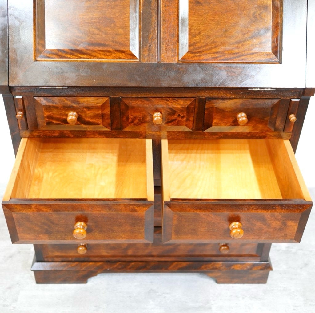 松本民芸家具 T型ライティングビューロー 文机 中古 本棚 古民家