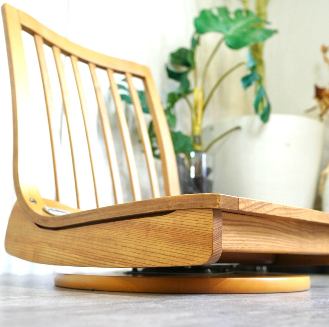 カリモク家具 / karimoku 木組み / kigumiシリーズ 回転座椅子 中古 和