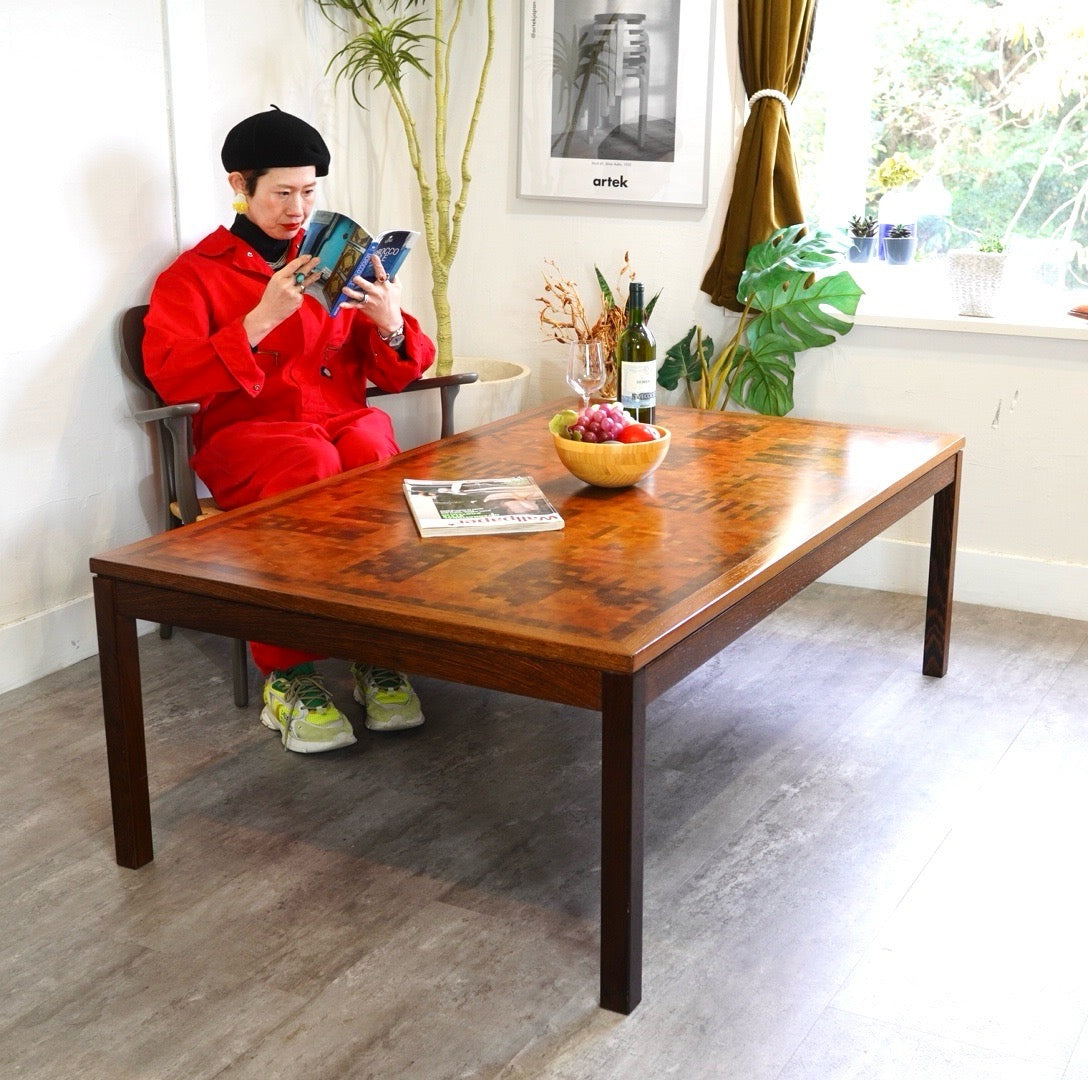 トラネケア TRANEKAER DENMARK 寄木細工 コーヒーテーブル リビング