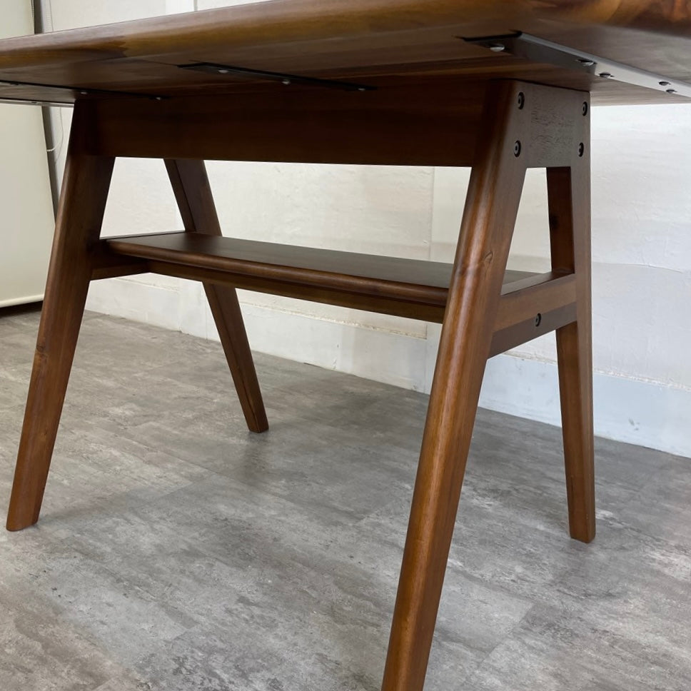 ウニコ/unico スウェラ/SWELLA ダイニングテーブル W1200 アカシア材 中古