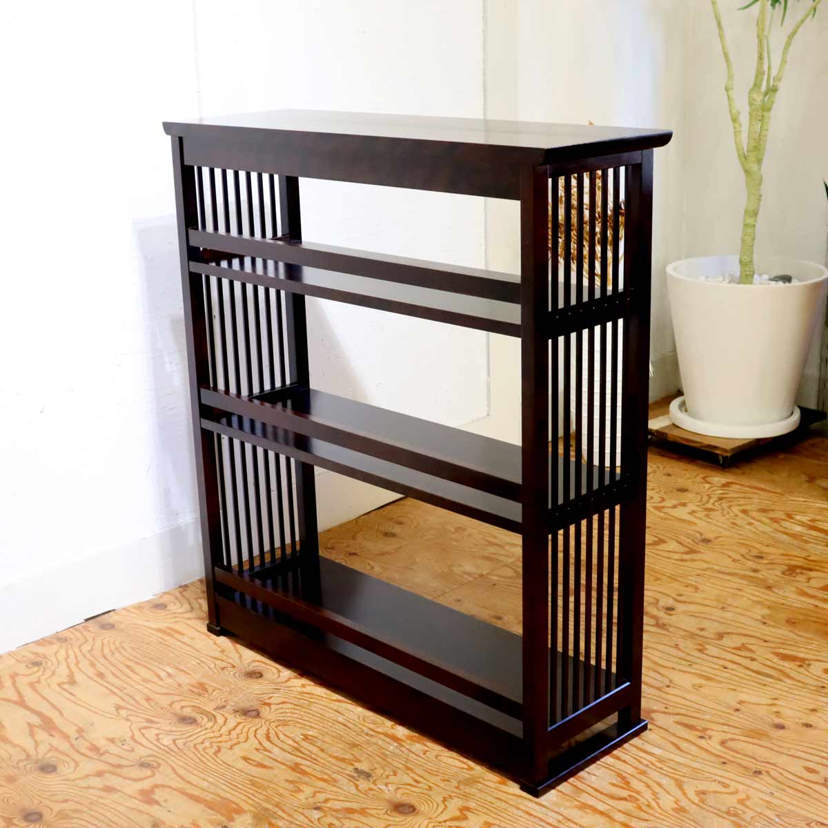 北海道民芸家具 書棚 HM117 本棚 小 中古 【1】 キャビネット シェルフ