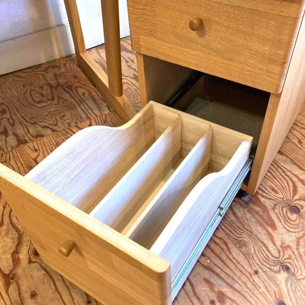 飛騨産業 エコパッチ デスクセット 勉強机 3点set 中古 hida キツツキ