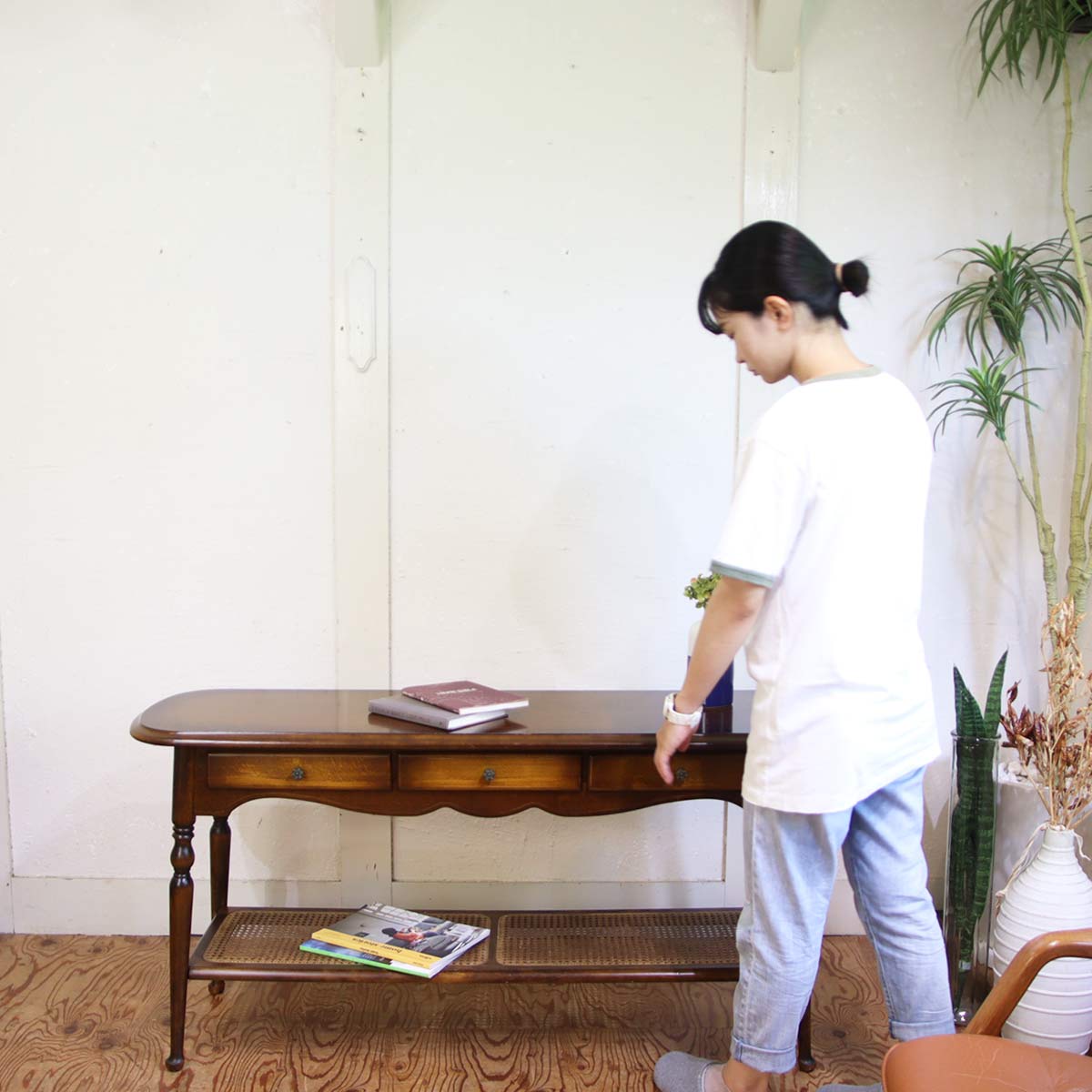 karimoku / カリモク家具 コロニアル コンソールテーブル 中古