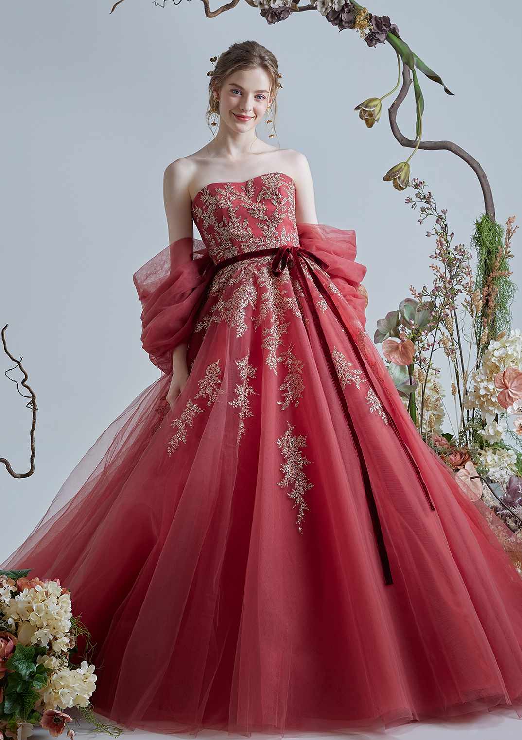 NO.80002 Hello Kitty × Scena D'uno カラードレス キティリボン｜愛