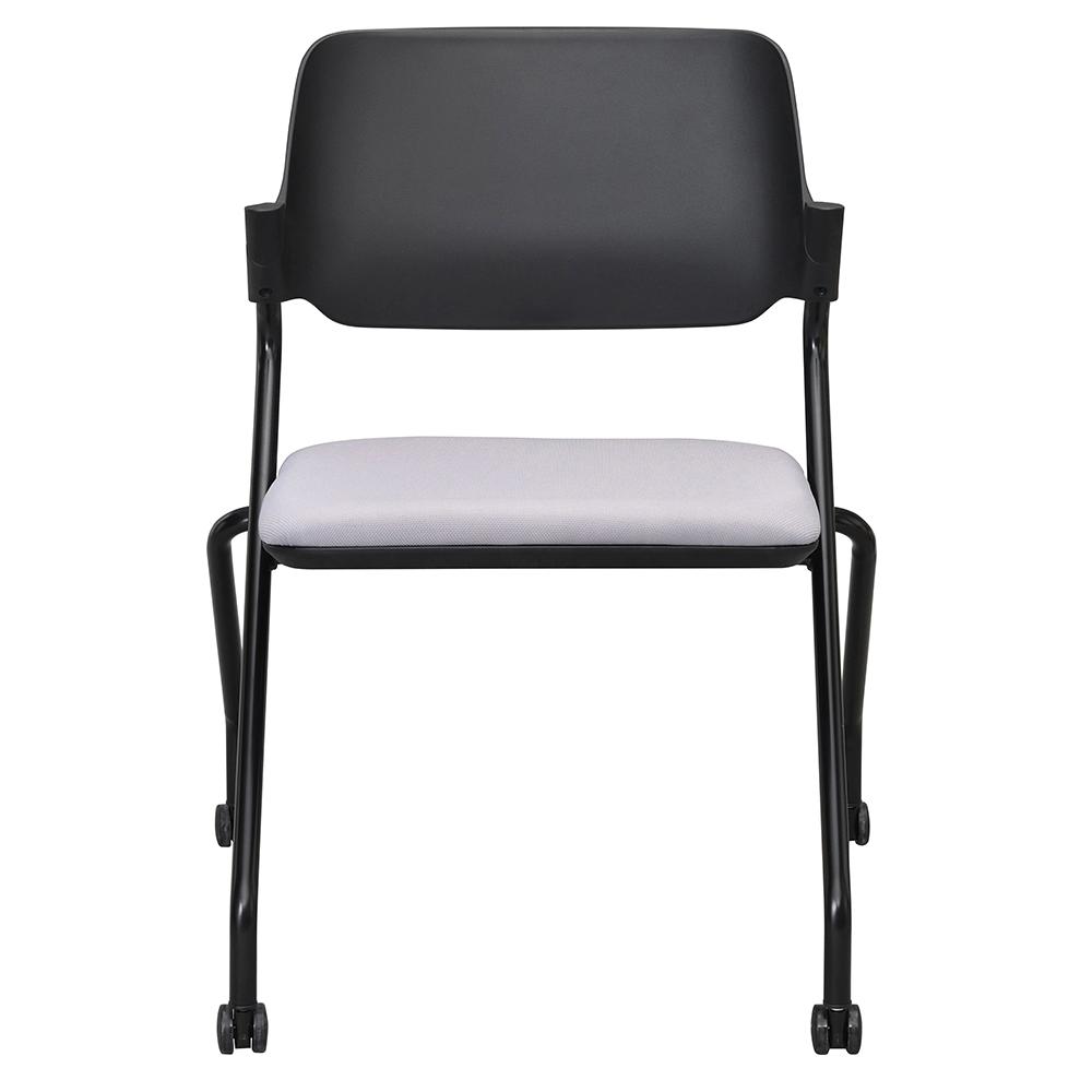 SYネスティングチェア ブラック 肘無し ファブリック ニュートラル