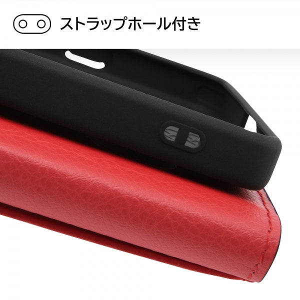 Xperia 5 IV用・手帳型】耐衝撃 手帳型レザーケース シンプル マグネット