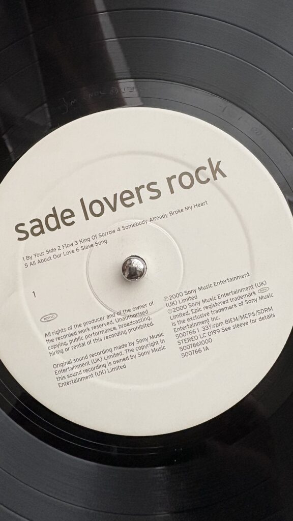 Sade / Lovers Rock: アナログレコードで心に響く音楽 - 隷好堂・巡礼