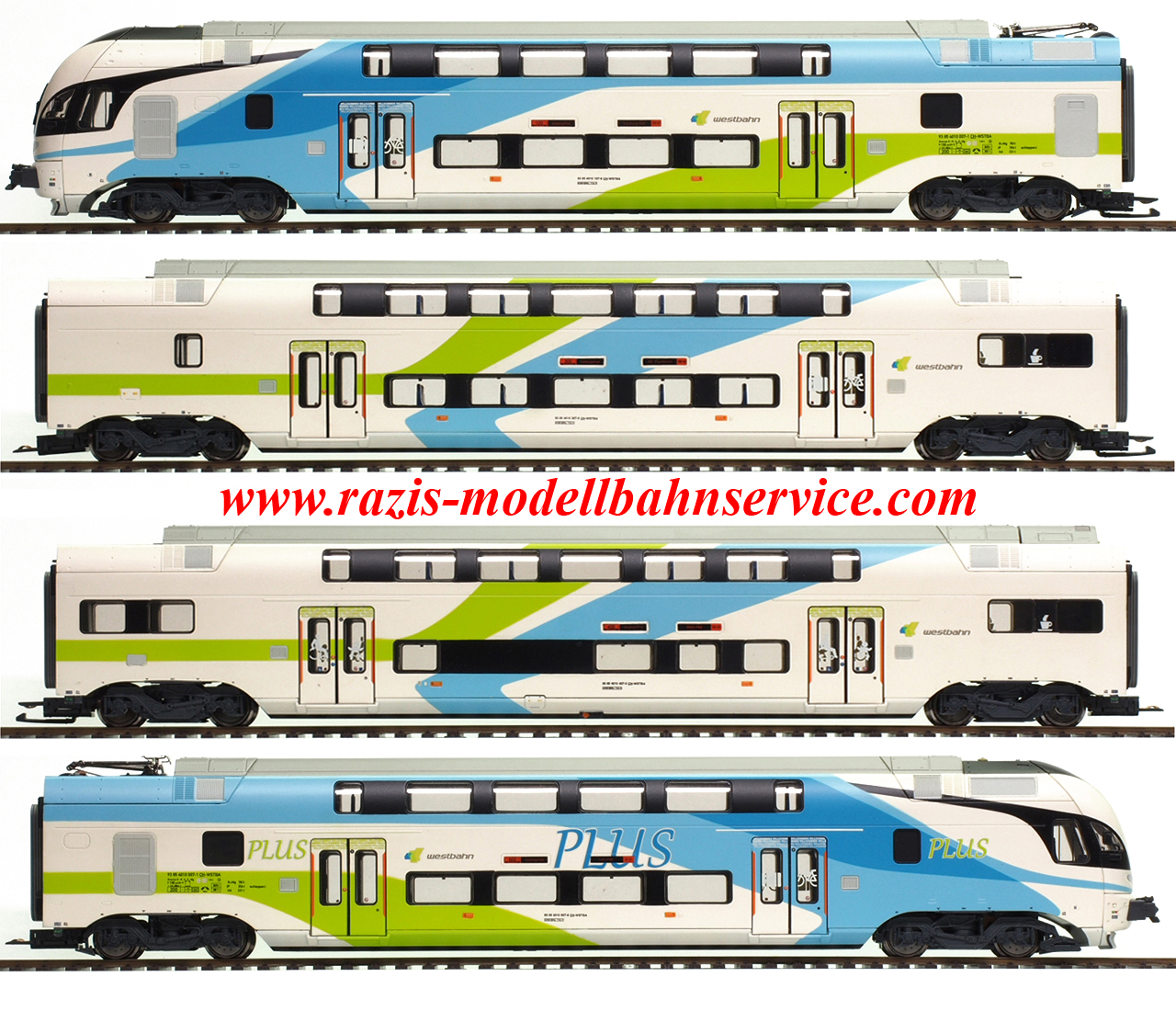 Razis Modellbahnservice - WESTbahn Doppelstock E-Triebzug KISS