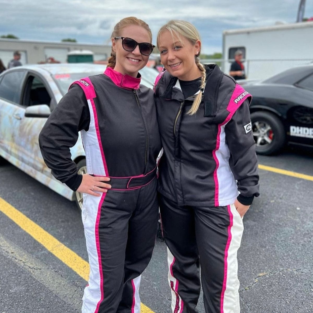 FIERCE Women's Racing Jacket Black Pink | SFI 3.2A/5 Certified