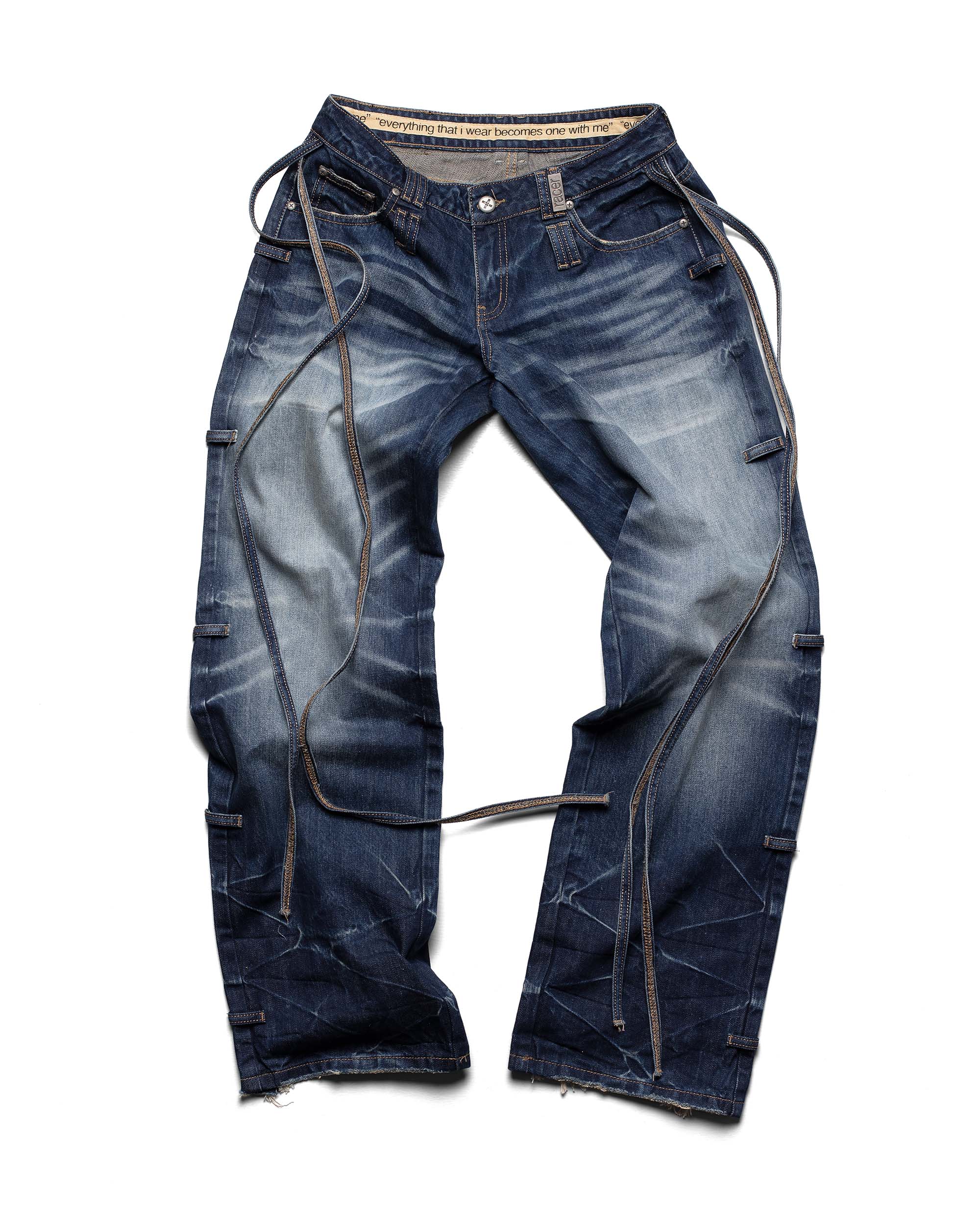 Dark Blue Transformer Track Denim – Racer Worldwide