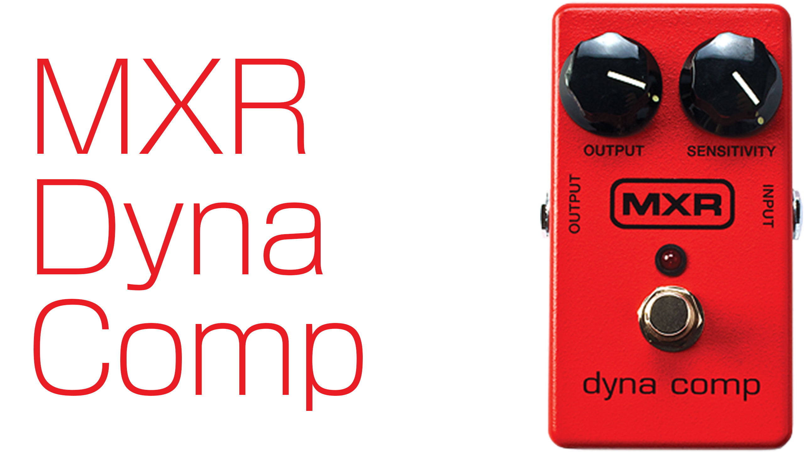 MXR Dyna Comp ギターエフェクター レッド MXR® SCRIPT DYNA COMP