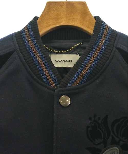 COACH（コーチ）スタジャン 紺 サイズ:0(XS位) メンズ/2200540580019
