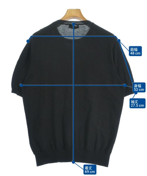 PRADA（プラダ）ニット・セーター 黒 サイズ:50(XL位) メンズ